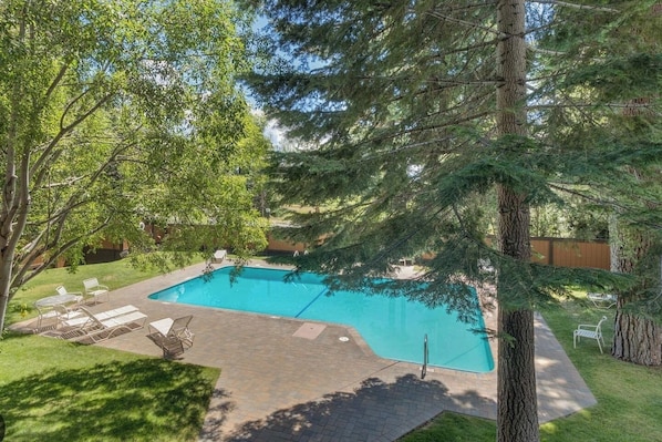 Outside seasonal pool
