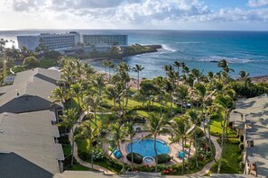 Breathtaking ocean views and lush tropical landscape at Turtle Bay.

