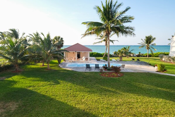 View from master bedroom and back porch