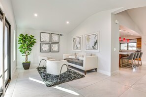 Sitting Area | Main Floor | Smart TV | Ceiling Fans
