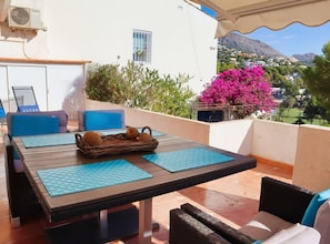 Outdoor dining area
