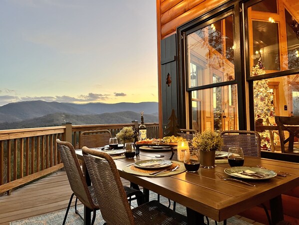 Sunset dinners are fabulous!