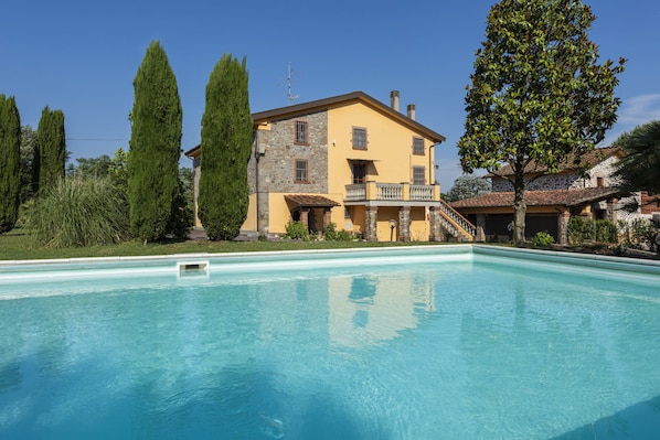 view from the pool