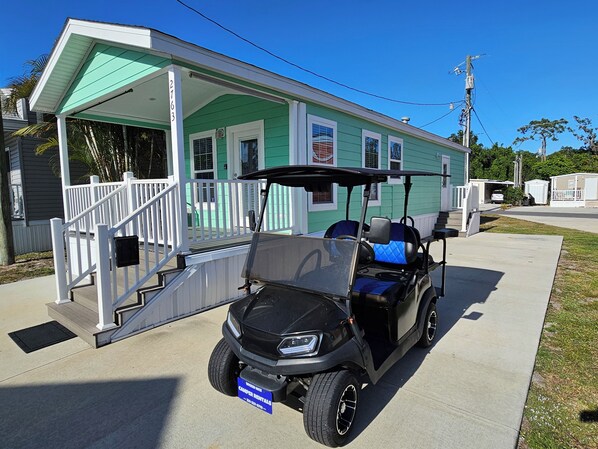 Golf Carts use with House
7 nights or more @ $5/nt 
Less than 7 nights @ $10/nt
