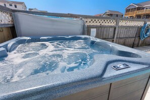 Take a break in the Private Pool and bubbly Hot Tub out back!