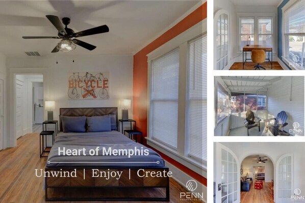 Stay in the heart of Memphis—relax, create, and enjoy a stylish retreat filled with warmth and character!