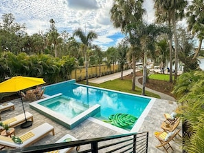 A luxurious heated pool, putting green, bocce ball court…
