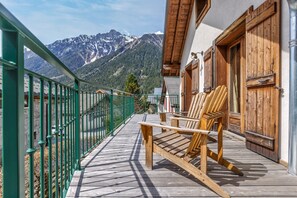 Le balcon au Chalet Chez Florence, Chamonix