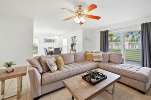 Sink into the comfiest spot in the house: where the couch isn't just for sitting; it's a stylish command center for relaxation