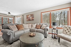 Spacious and beautifully decorated living area