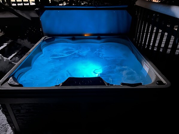 Relax in our newly installed hot tub!