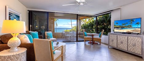 Spacious living area with a fabulous view