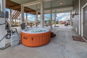 Immerse yourself in the hot tub and plunge pool area, the epitome of relaxation and fun for all ages