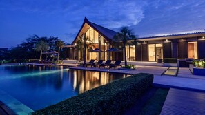 Front of property – evening/night