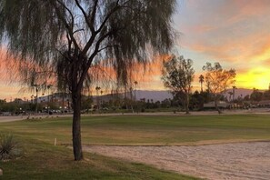 ...with amazing views of the golf course & the clubhouse.