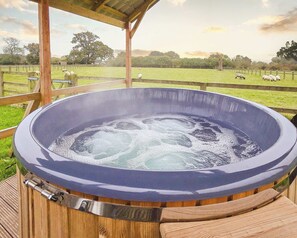 Relax in your private hot tub 