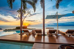 Breathtaking sunset views from the rooftop pool