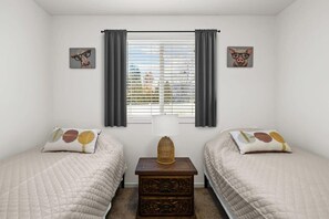 2 comfortable XL twin beds.