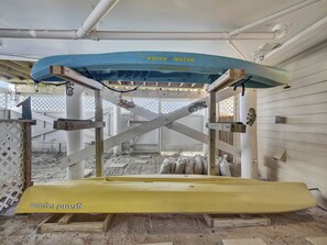 Kayaks are ready for you to use! 