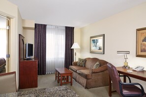 Relax in the living area.