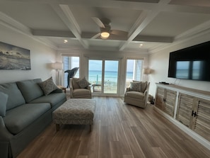 Only a few steps to the beautiful, sugar-sand beach...