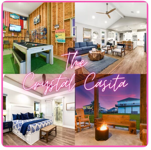 Welcome to The Crystal Casita, a 3 bedroom, 2 1/2 bathroom beach house.