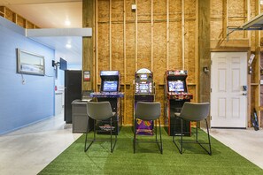Arcade Games located in the garage.