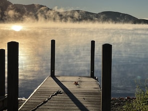morning mist on Candlewood Lake