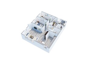 Bird's eye view of About Time- your home away from home!