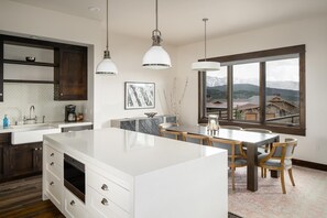 Indoors, Kitchen, Dining Room, Dining Table, Furniture