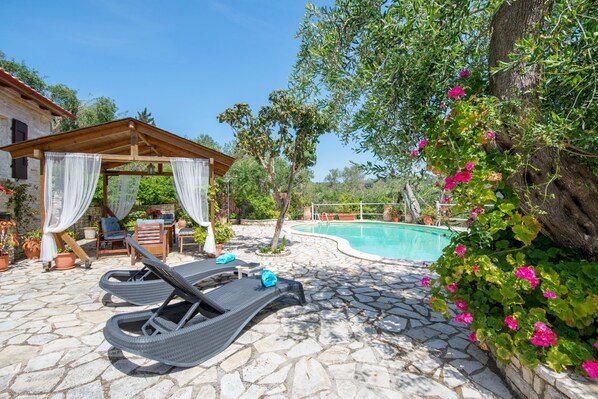 relax near the pool