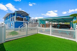 Fenced pet area