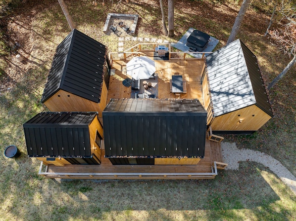 Your Deconstructed Villa, Featuring Eat & Play, Rest & Refresh 1 & 2 and Studio.