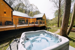 Masterspa Getaway Hot Tub overlooking the Creek.