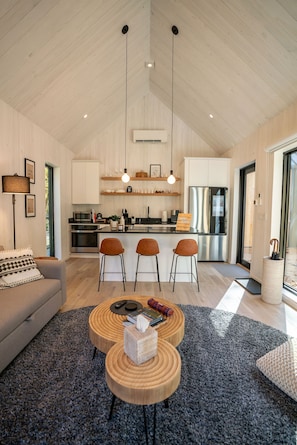 Eat & Play - your Kitchen and Living room.