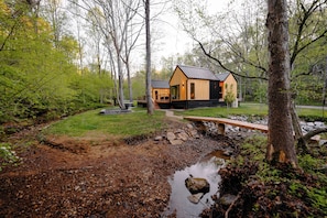 Welcome to Villa Creek your Deconstructed Villa, Featuring Eat & Play, Rest & Refresh 1 and 2 and The Studio! Hot Tub and Fire Pit area overlooking our seasonal creek.