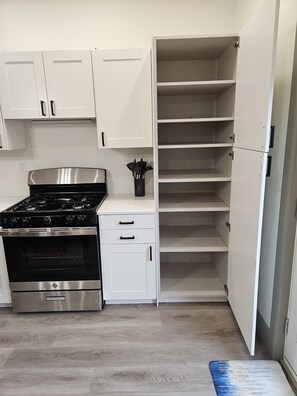 Pantry and gas stove