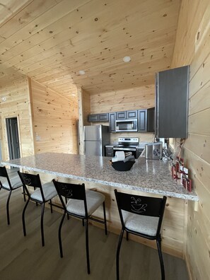 Completely Stocked Kitchen including Stove, Dishwasher, Microwave, Refrigerator