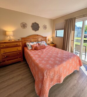 Master bedroom with queen bedroom.  Private full bathroom attached.