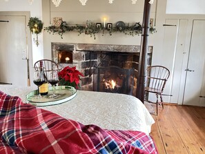 Romantic bedroom with King canopy bed