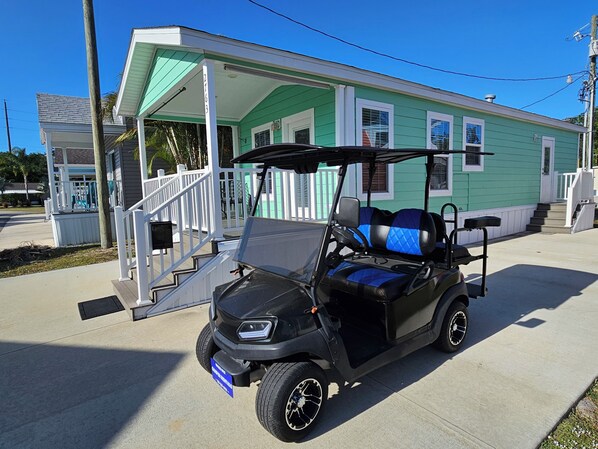 GOLF CART TO GET AROUND THE RESORT