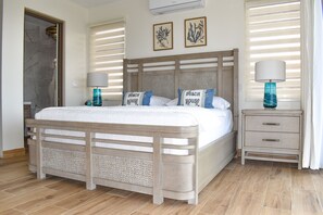 King size bed in Master bedroom