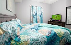 Watch tv while in bed if you desire! Newly remodeled.