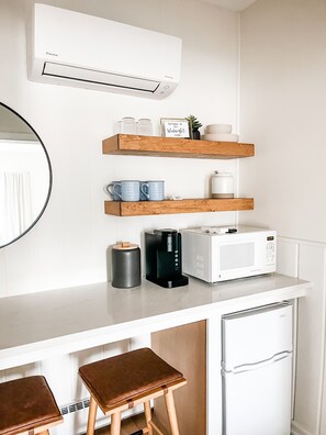 Kitchenette with coffee maker