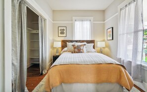Bedroom one with closet