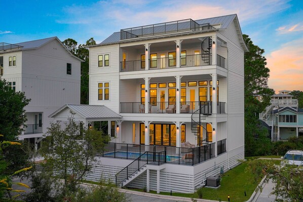 The Preakness at the Beach - Luxury New Vacation Rental Beach House with Private Pool, Elevator, and Gulf Views from Rooftop Deck in Dune Allen Beach, Florida - Five Star Properties Destin/30A