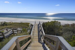 Inlet Getaway - Beautiful Pet-Friendly Vacation Rental House with Private Pool and Gulf Views from the Balcony in Rosemary Beach, Florida - Five Star Properties Destin/30A