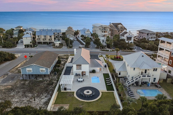 Inlet Getaway - Beautiful Pet-Friendly Vacation Rental House with Private Pool and Gulf Views from the Balcony in Rosemary Beach, Florida - Five Star Properties Destin/30A