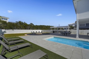 Inlet Getaway - Beautiful Pet-Friendly Vacation Rental House with Private Pool and Gulf Views from the Balcony in Rosemary Beach, Florida - Five Star Properties Destin/30A