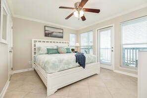 Master bedroom with king bed